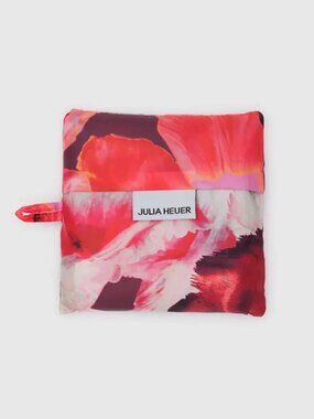 NWT BAGGU Julia Heuer Floral Standard Reusable Bag - ISA